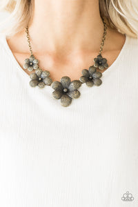 Secret Garden - Brass Necklace - Paparazzi Jewelry