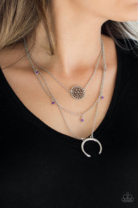 Lunar Lotus - Purple Necklace - Paparazzi Jewelry