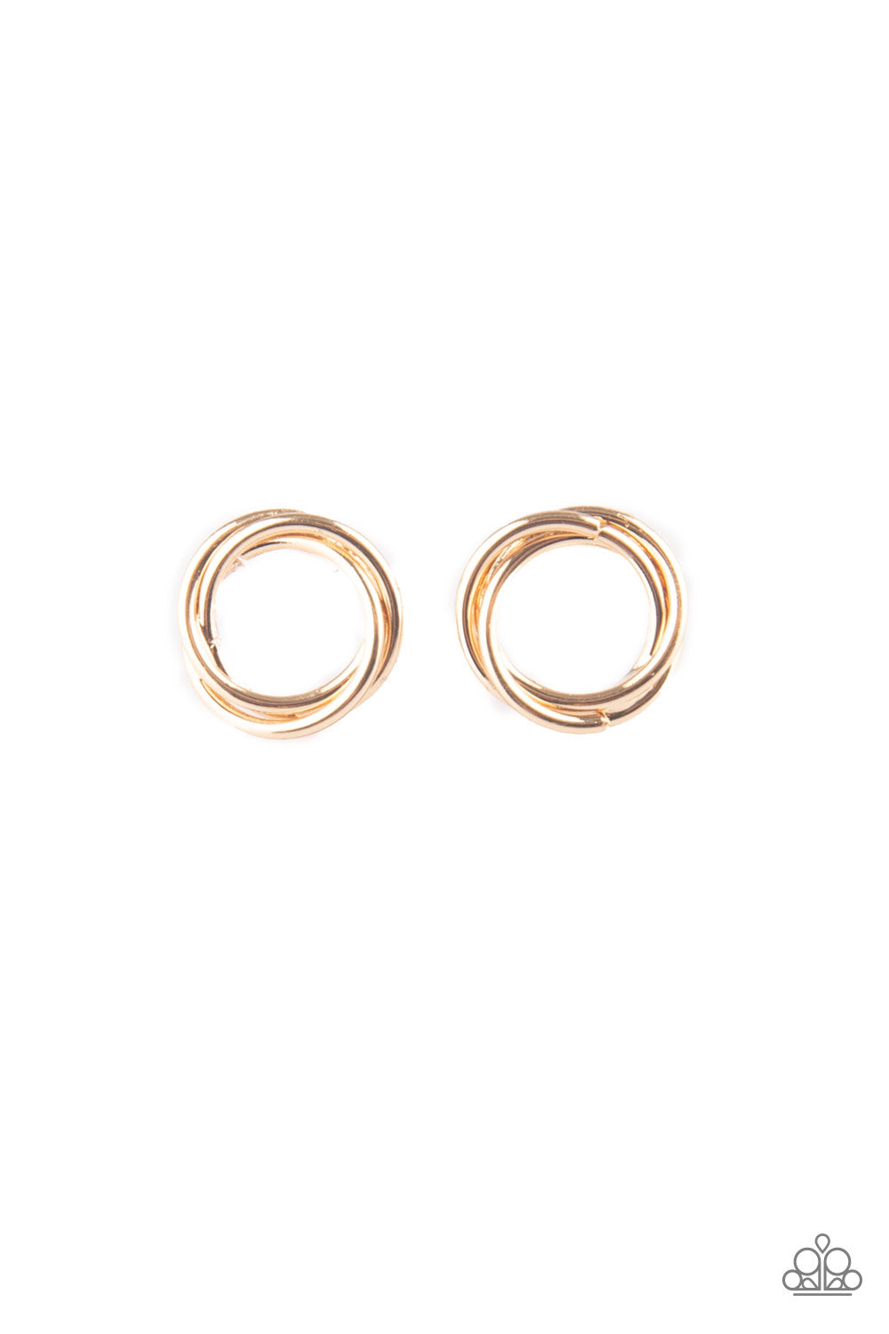 paparazzi-accessories-simple-radiance-gold-post earrings