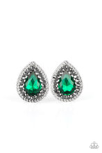 Load image into Gallery viewer, paparazzi-accessories-debutante-debut-green-post earrings
