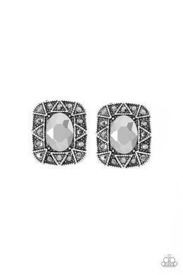 paparazzi-accessories-young-money-silver-post earrings