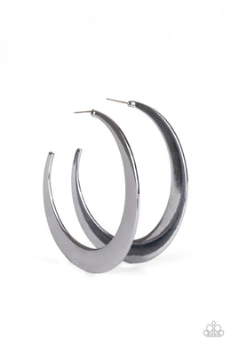 paparazzi-accessories-moon-beam-black-earrings