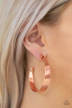 Load image into Gallery viewer, Live Wire - Copper Earrings - Paparazzi Jewelry
