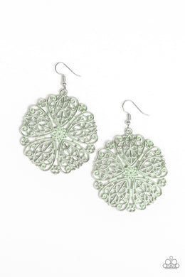 paparazzi-accessories-ocean-paradise-green-earrings