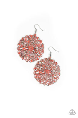 paparazzi-accessories-ocean-paradise-orange-earrings