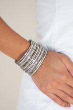 Load image into Gallery viewer, A Wait-and-SEQUIN Attitude - Silver Bracelet - Paparazzi Jewelry
