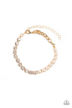 Load image into Gallery viewer, Out Like A SOCIALITE - Gold Bracelet - Paparazzi Jewelry
