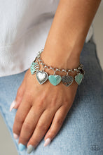 Load image into Gallery viewer, Garden Hearts - Green Bracelet - Paparazzi Jewelry
