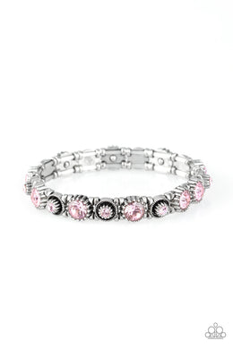 paparazzi-accessories-heavy-on-the-sparkle-pink-bracelet