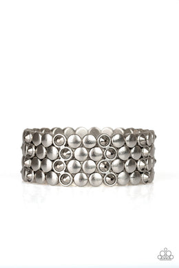 paparazzi-accessories-scattered-starlight-silver-bracelet