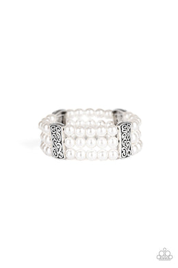 paparazzi-accessories-ritzy-ritz-white-bracelet
