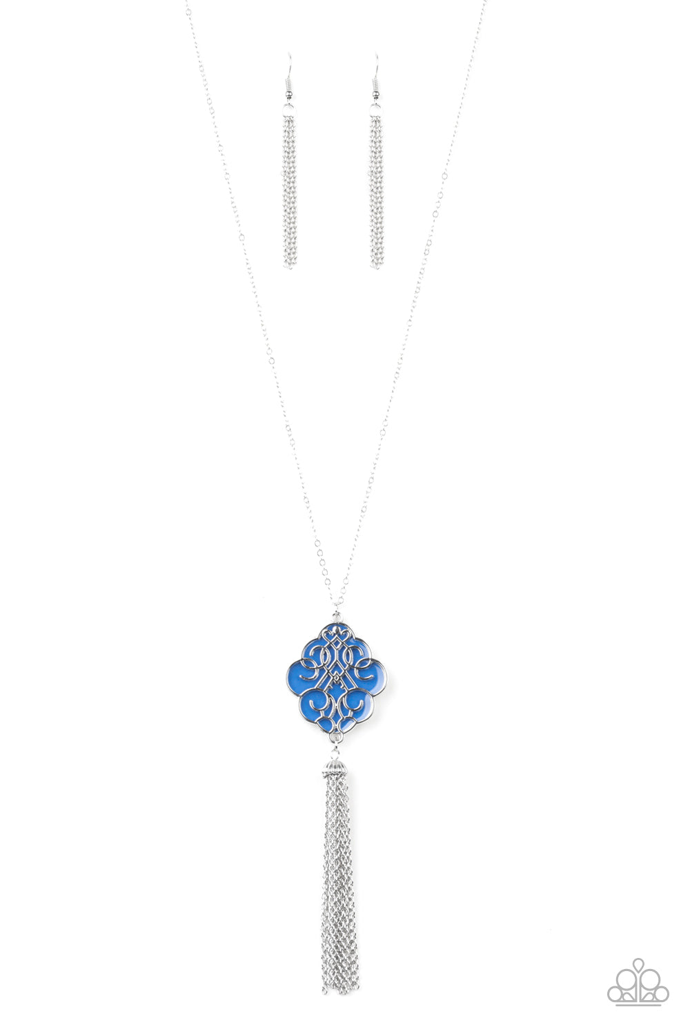 paparazzi-accessories-malibu-mandala-blue-necklace
