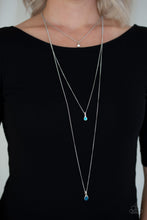 Load image into Gallery viewer, Crystal Chic - Blue Necklace - Paparazzi Jewelry
