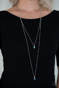 Crystal Chic - Blue Necklace - Paparazzi Jewelry