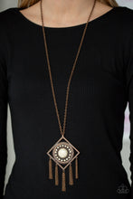 Load image into Gallery viewer, Sandstone Solstice - Copper Necklace - Paparazzi Jewelry
