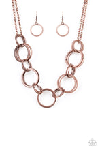 Load image into Gallery viewer, paparazzi-accessories-jump-into-the-ring-copper-necklace
