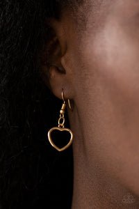 Hearty Hearts - Gold Necklace - Paprazzi Jewelry