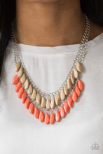 Load image into Gallery viewer, Beaded Boardwalk - Orange Necklace - Paparazzi Jewelry
