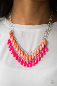 Beaded Boardwalk - Pink Necklace - Paparazzi Jewelry