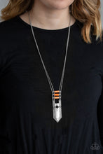 Load image into Gallery viewer, Triassic Era - Orange Necklace - Paparazzi Jewelry
