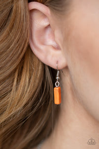 Triassic Era - Orange Necklace - Paparazzi Jewelry