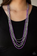 Load image into Gallery viewer, Industrial Vibrance - Purple Necklace - Paparazzi Jewelry
