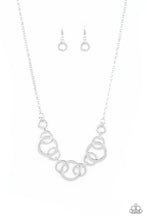 Load image into Gallery viewer, paparazzi-accessories-going-in-circles-silver-necklace
