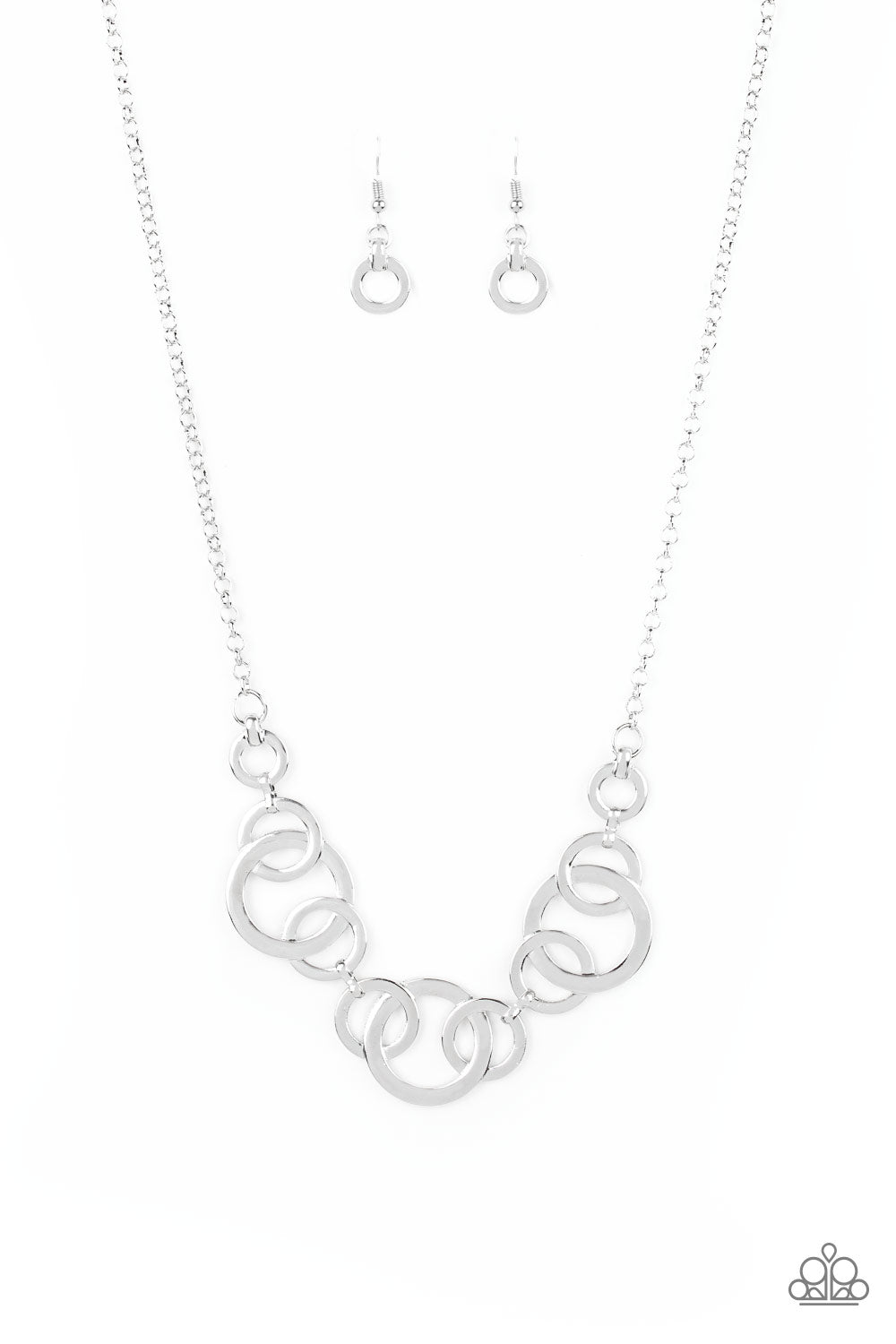 paparazzi-accessories-going-in-circles-silver-necklace