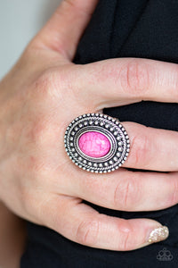Terra Terrain - Pink Ring - Paparazzi Jewelry