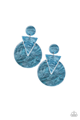 paparazzi-accessories-head-under-watercolors-blue-post earrings