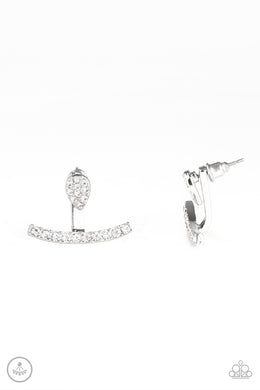 paparazzi-accessories-glowing-glimmer-white-post earrings