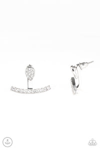 paparazzi-accessories-glowing-glimmer-white-post earrings