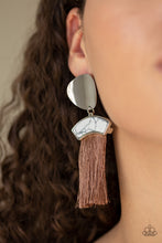 Load image into Gallery viewer, Insta Inca - Brown Post Earrings - Paparazzi Jewelry
