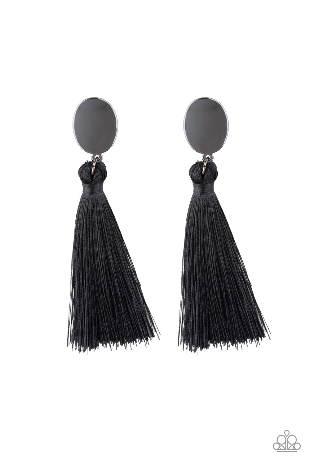 paparazzi-accessories-va-va-plume-black-post earrings