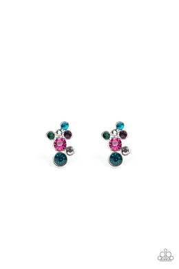 paparazzi-accessories-treasure-treat-multi-post earrings