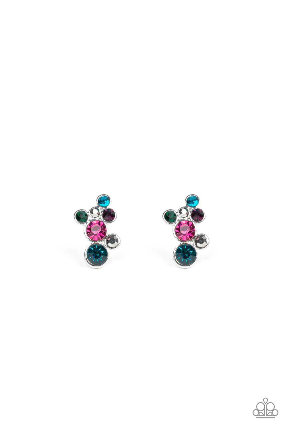 paparazzi-accessories-treasure-treat-multi-post earrings