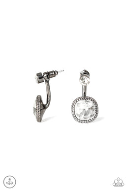 paparazzi-accessories-celebrity-cache-black-post earrings