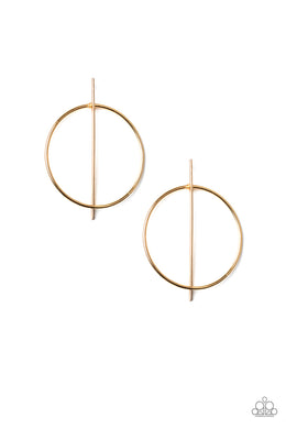 paparazzi-accessories-vogue-visionary-gold-post earrings