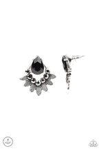 Load image into Gallery viewer, paparazzi-accessories-crystal-canopy-black-post earrings
