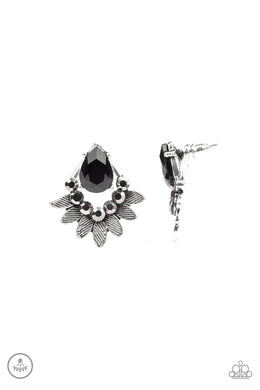 paparazzi-accessories-crystal-canopy-black-post earrings