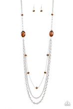 Load image into Gallery viewer, paparazzi-accessories-dare-to-dazzle-brown-necklace
