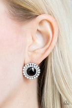 Load image into Gallery viewer, My Second Castle - Black Post Earrings - Paprazzi Jewelry
