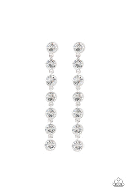 paparazzi-accessories-dazzling-debonair-white-post earrings