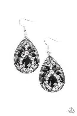 paparazzi-accessories-candlelight-sparkle-black-earrings