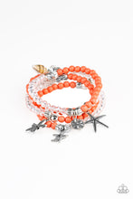 Load image into Gallery viewer, paparazzi-accessories-ocean-breeze-orange-bracelet
