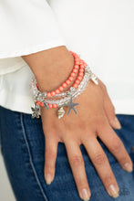 Load image into Gallery viewer, Ocean Breeze - Orange Bracelet - Paparazzi Jewelry

