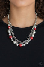 Load image into Gallery viewer, 5th Avenue Romance - Red Necklace - Paparazzi Jewelry
