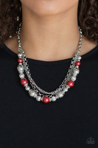 5th Avenue Romance - Red Necklace - Paparazzi Jewelry
