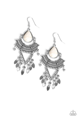 paparazzi-accessories-vintage-vagabond-white-earrings