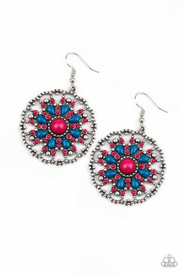 paparazzi-accessories-mardi-gras-garden-pink-earrings